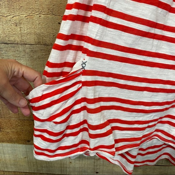 Meadow Rue Marin Striped Top Red & White Size Large - Picture 7 of 13